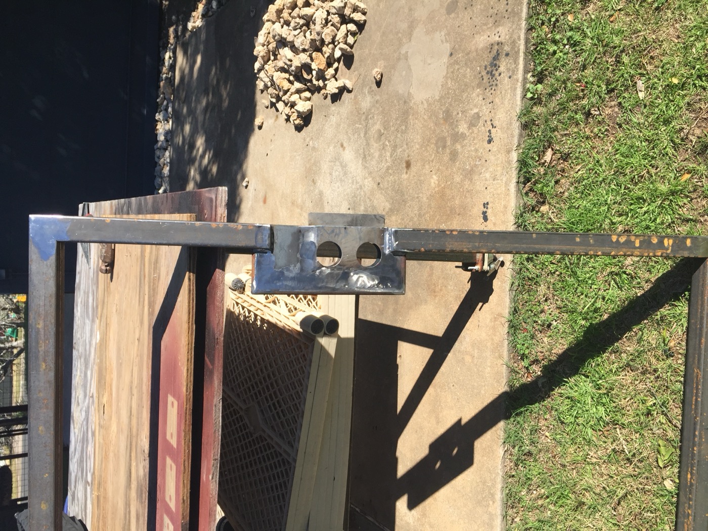 Gate hinge hardware